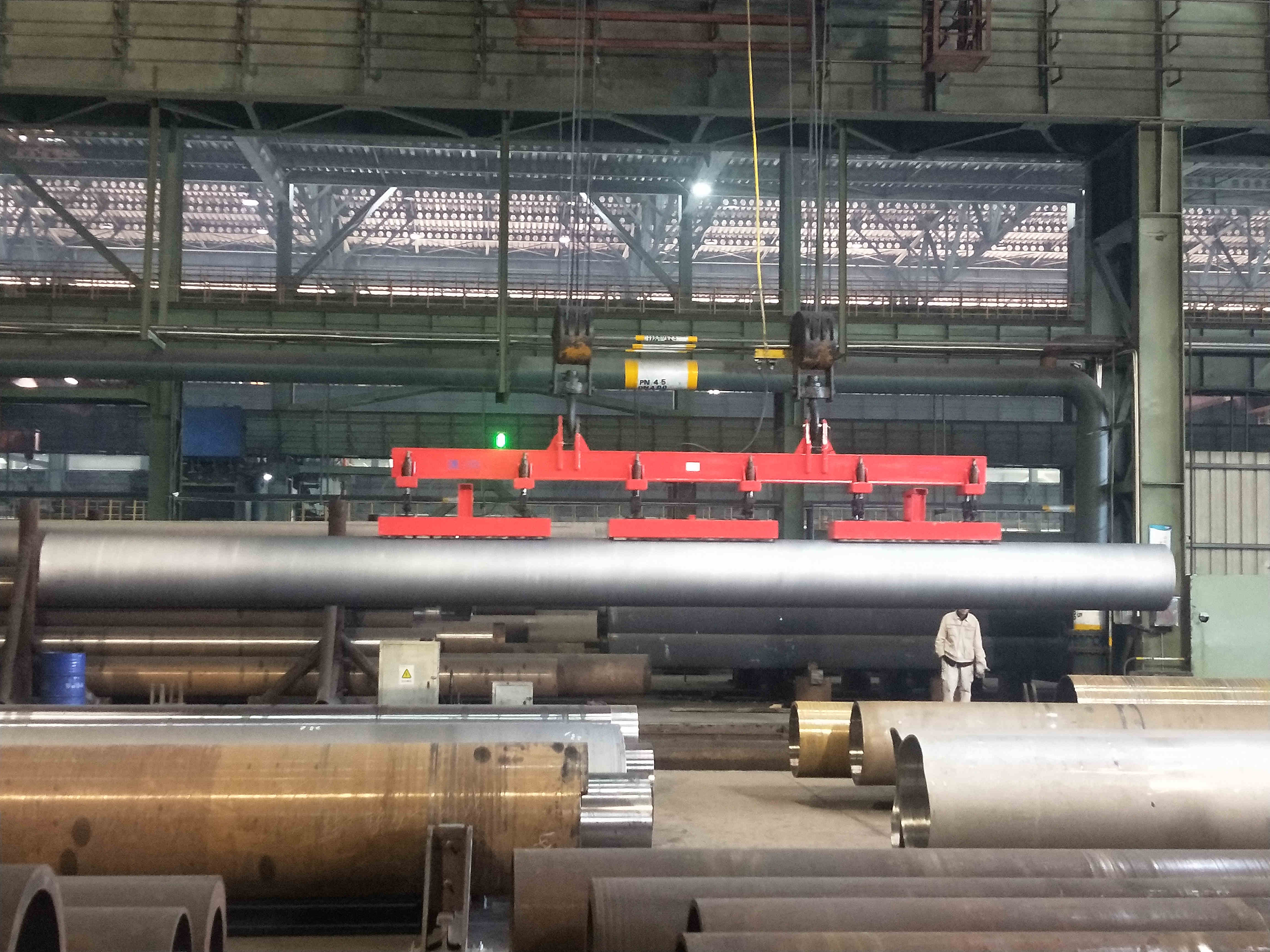 超長鋼管電永磁吊具，千豪品牌