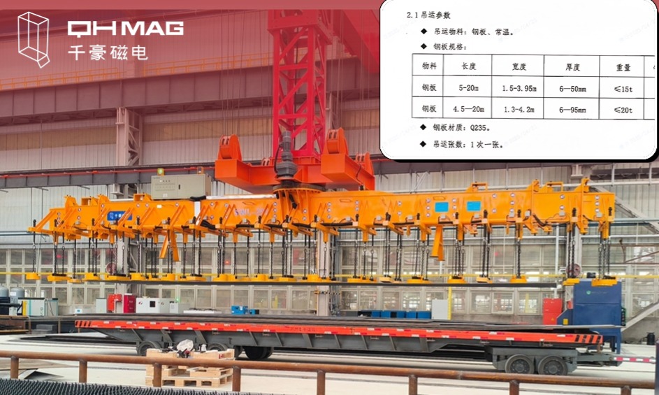 千豪起重電永磁鐵，電永磁吊具，吊鋼板專用夾具